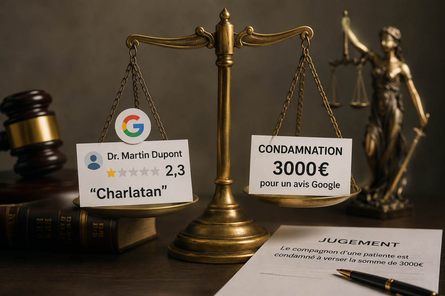 Avis Google : 3000€ d'amende pour avoir traité un médecin de "charlatan"